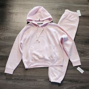 Tommy Hilfiger Plush Pink Hoodie & Sweatpants Set